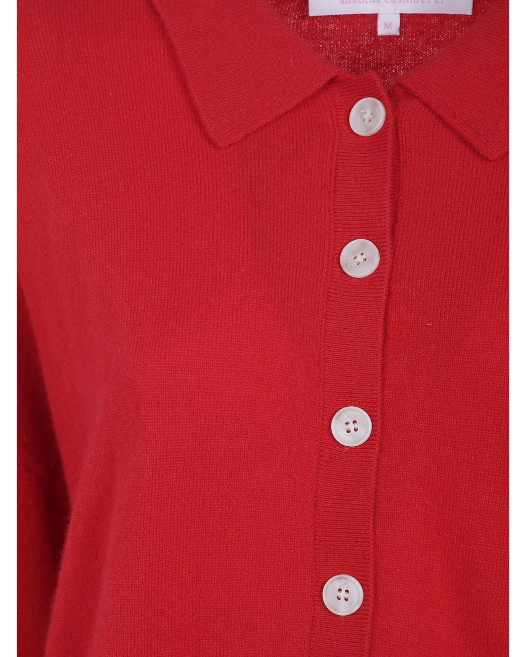 ABSOLUT CASHMERE Red "Majura" Polo Neck Sweater