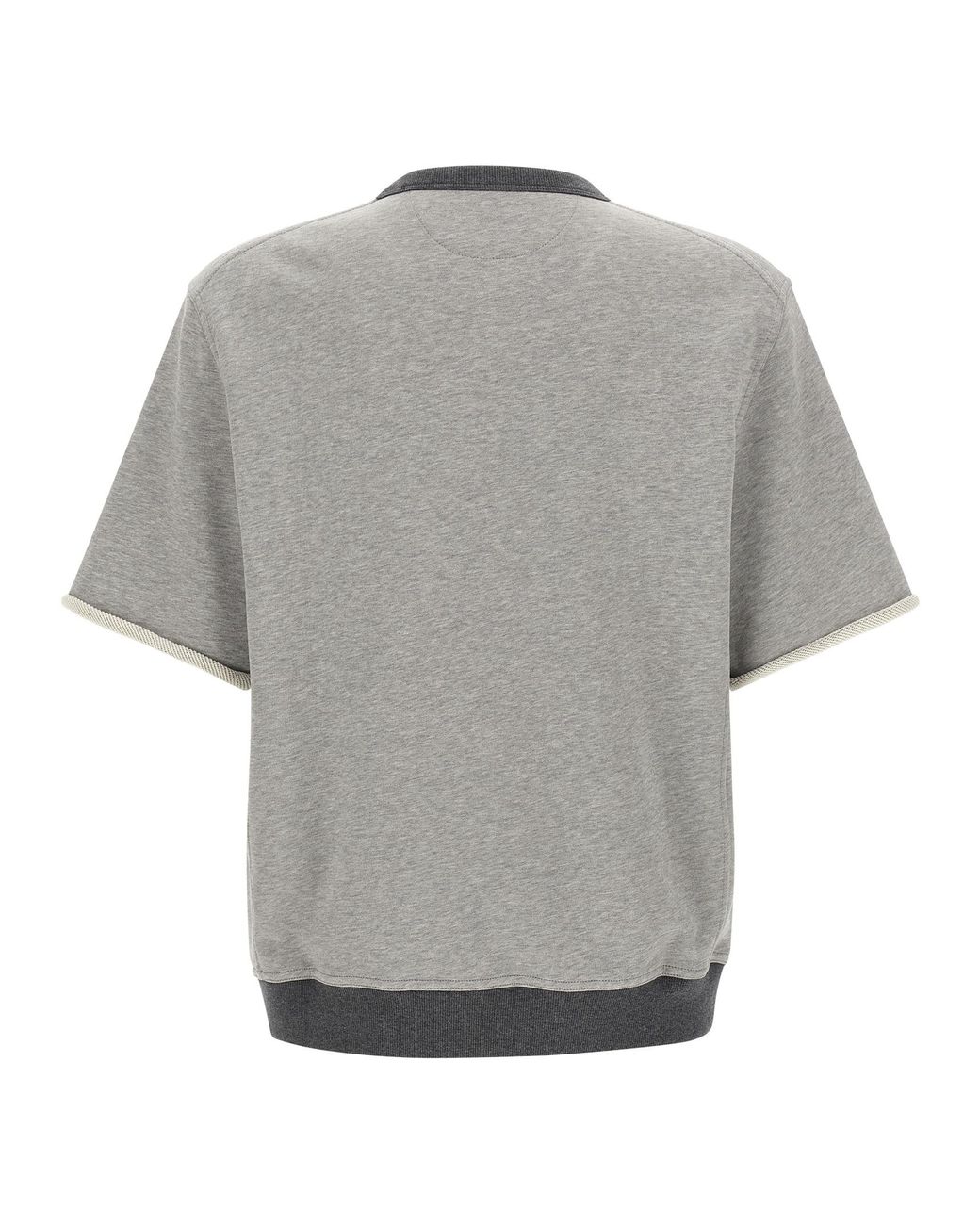 Brunello Cucinelli Gray 'Solomei Athletic Club' Embroidered Sweatshirt for men