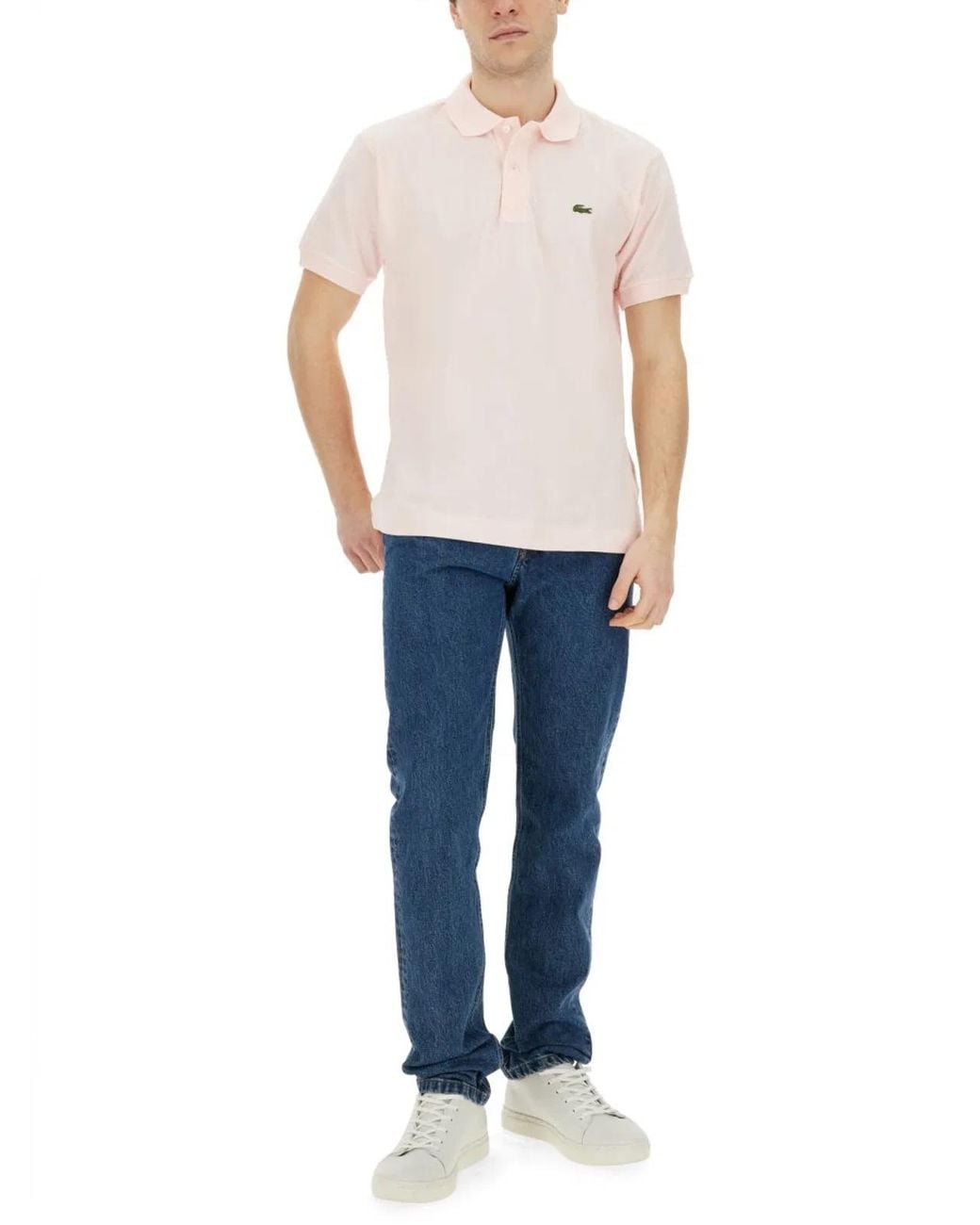Lacoste White Classic Piqué Polo for men