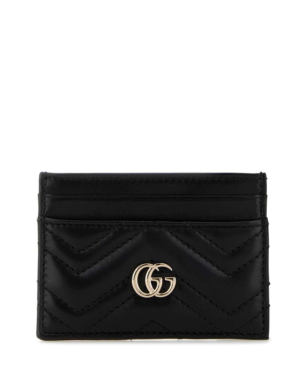 Gucci Black Gg Marmont Card Holder