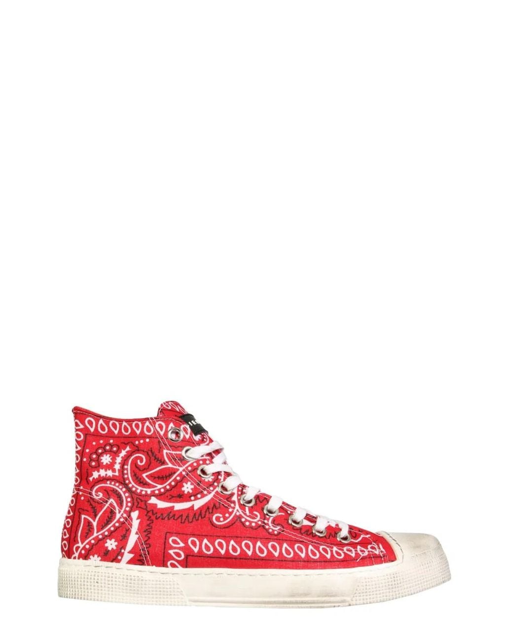Gienchi Red High Jean Michel Sneakers for men