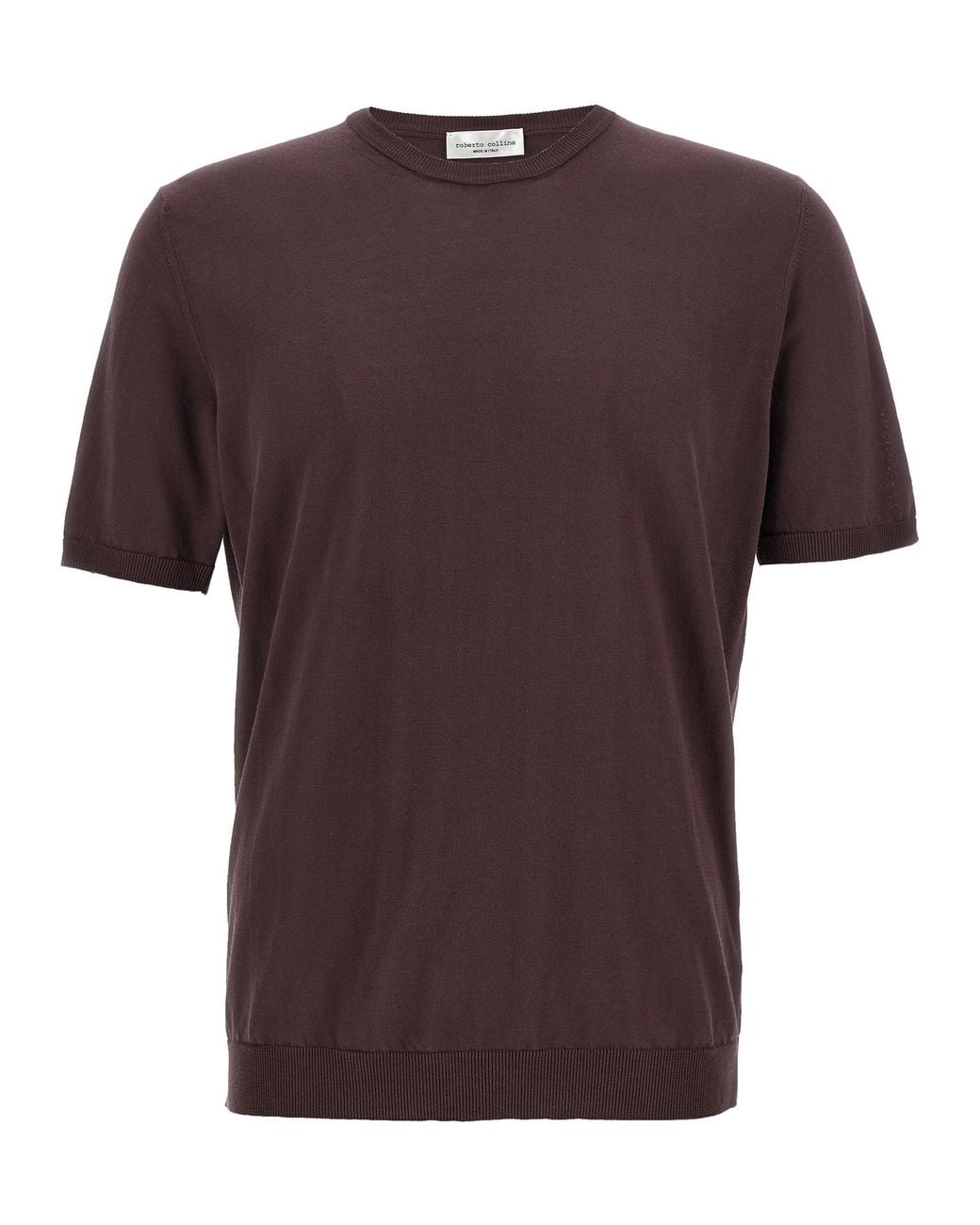 Roberto Collina Brown Cotton Sweater for men