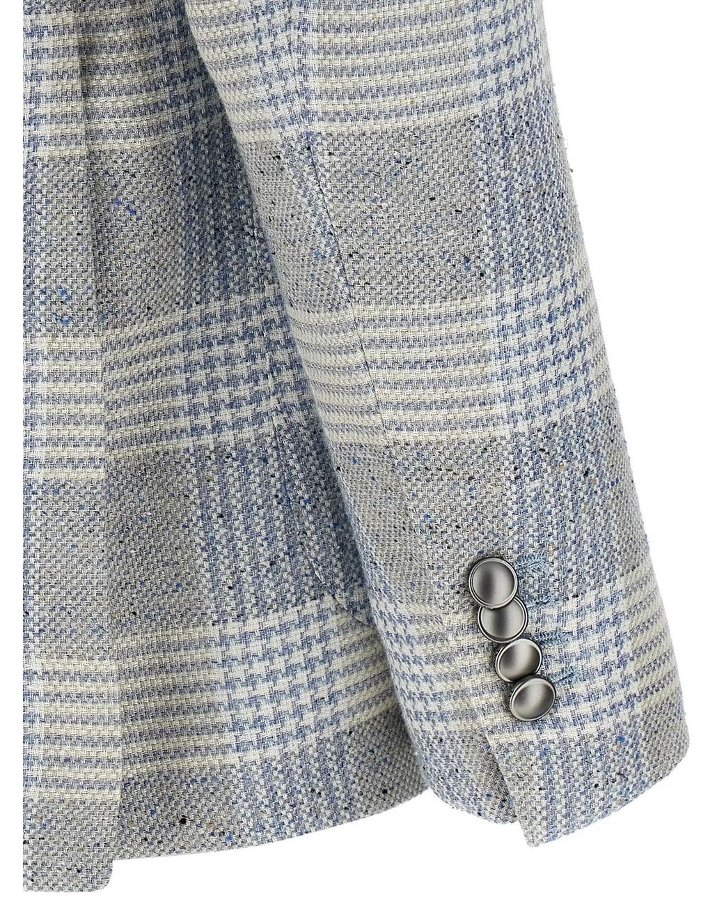 Tagliatore Gray Cotton Blazer for men