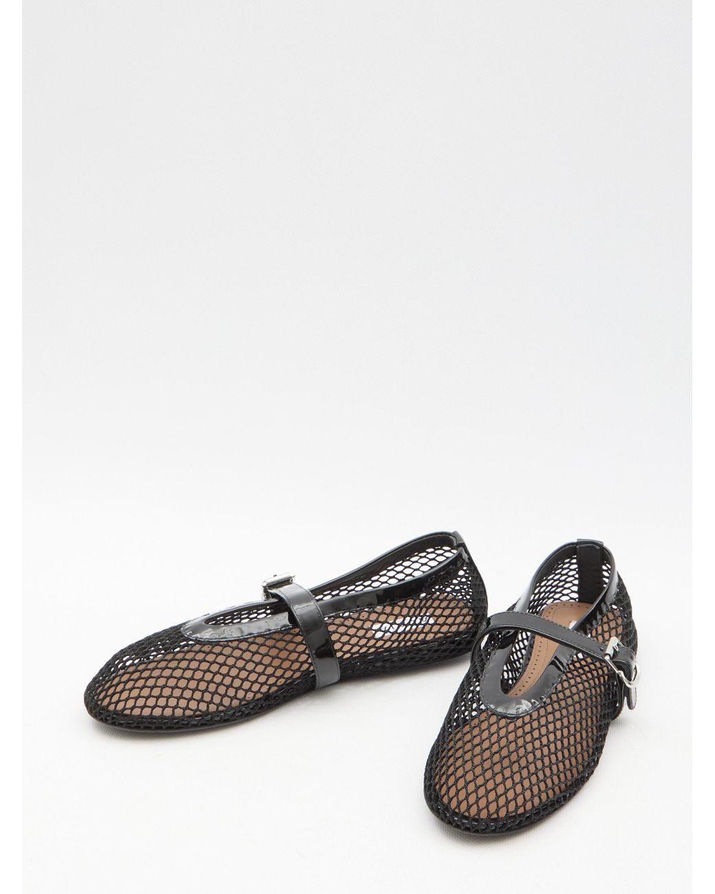 Alaïa White Alaia Mesh Ballerinas