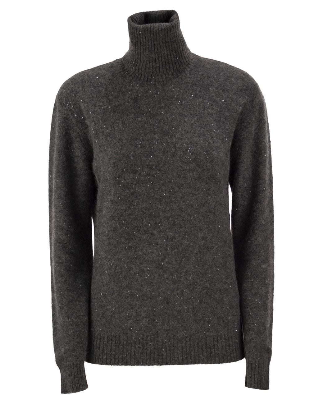Fabiana Filippi Black Fine Knit Turtleneck