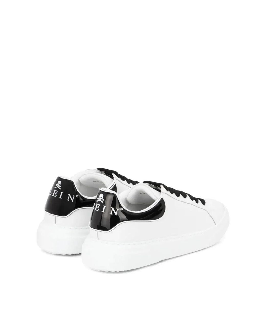 Philipp Plein White Big Bang Runner Logo Sneakers for men