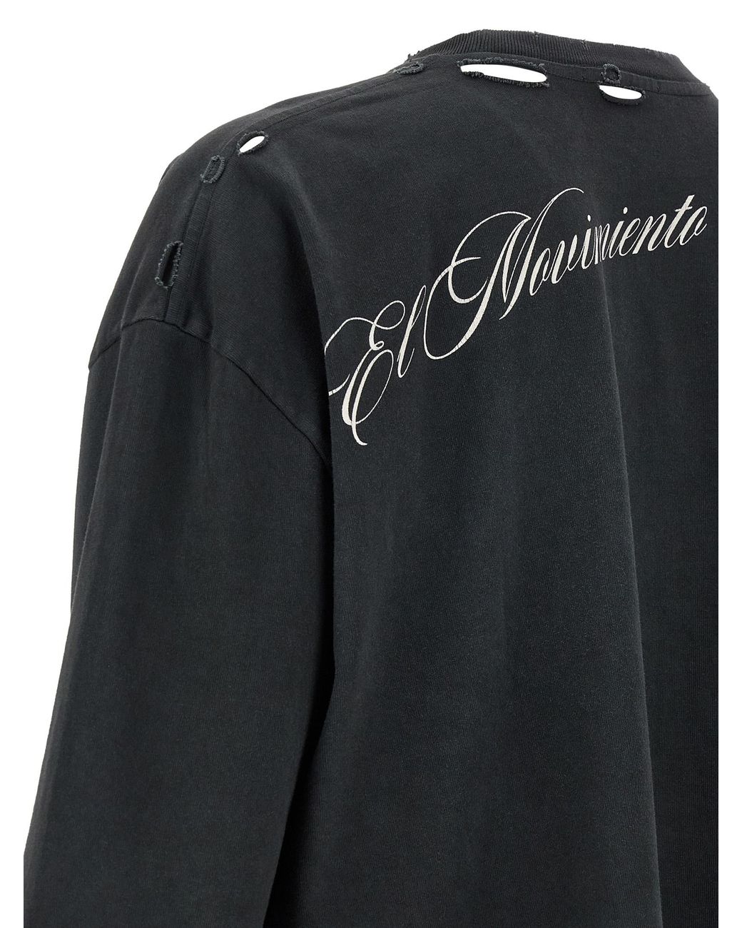 Willy Chavarria Black 'El Movimiento Buffalo' T-Shirt for men