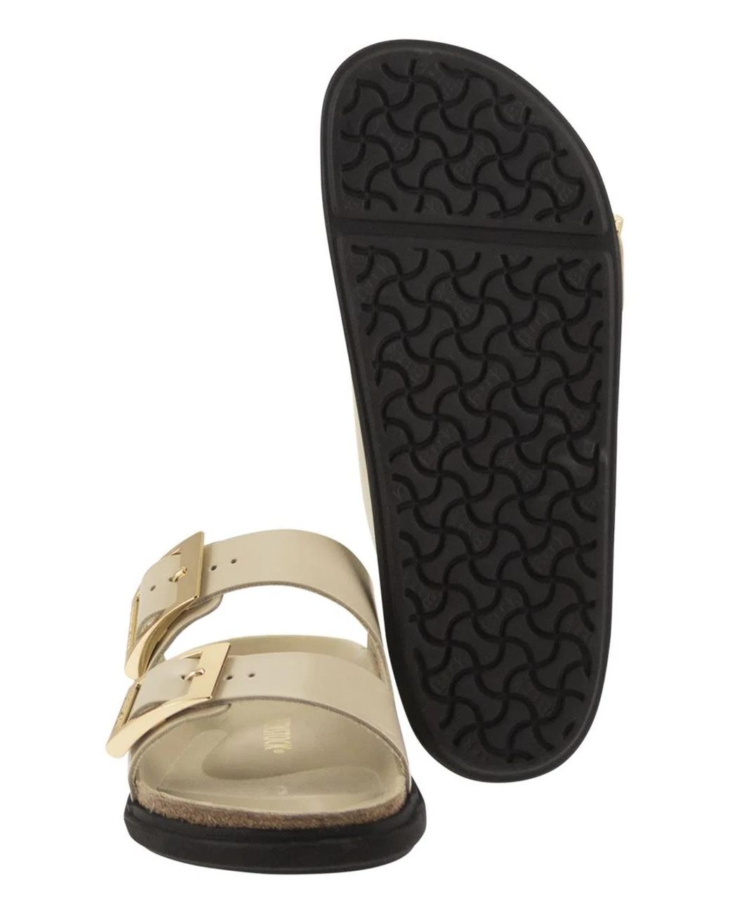 Birkenstock Metallic Arizona Db Hex – Patent Natural Leather Sandal