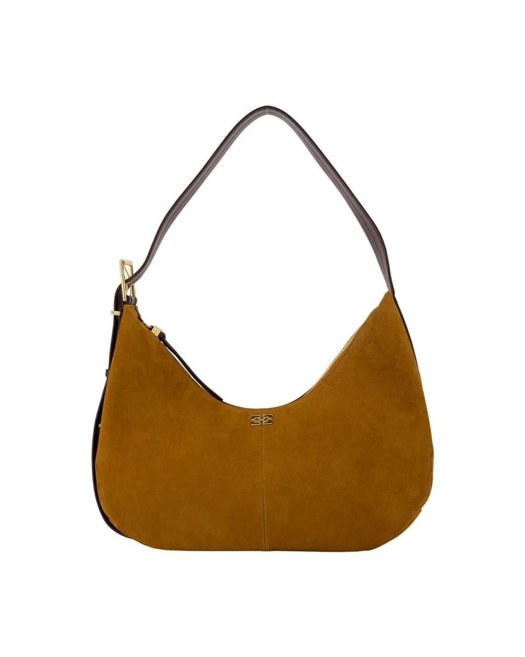 Ganni Brown Hobo Belt Medium Shoulder Bag