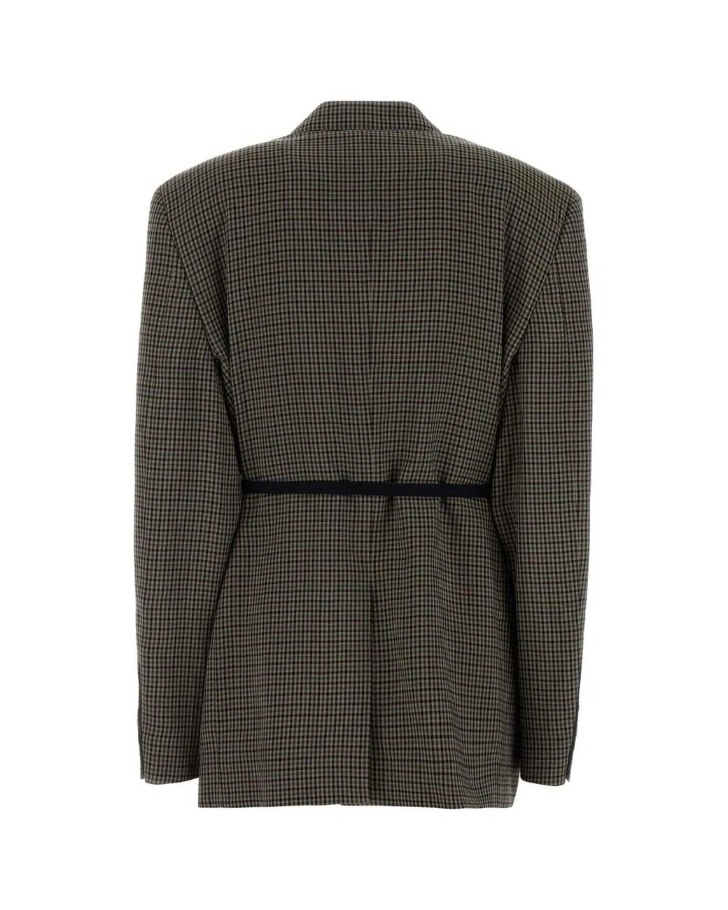 Balenciaga Black Embroidered Lyocell Blazer