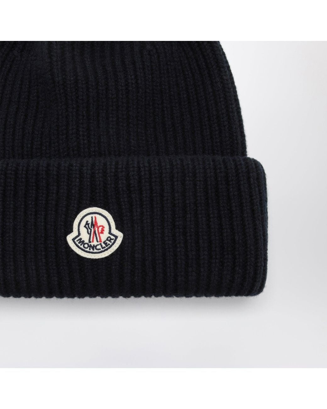 Moncler Black Wool And Cashmere Beanie for men