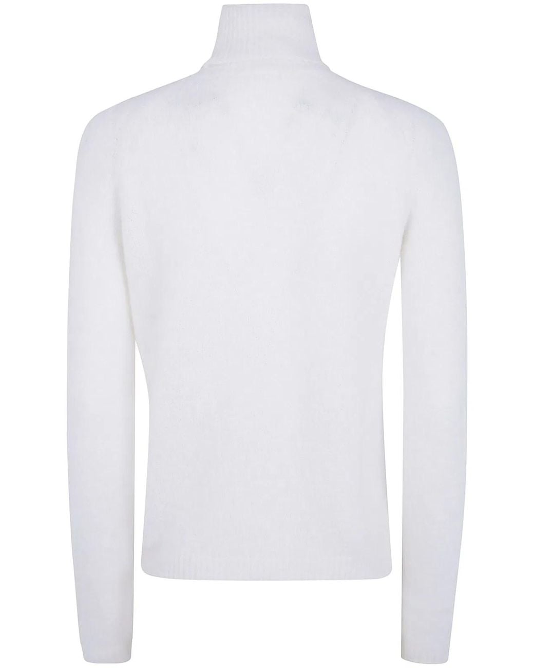 Base London White Turtle Neck Sweater