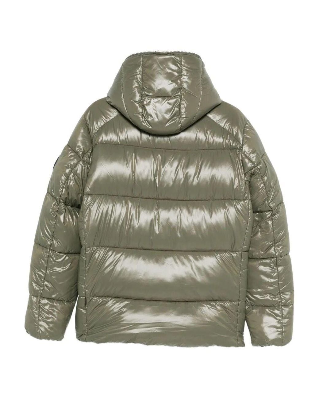 Save The Duck Green Edgard Down Jacket With Laqué Finish for men