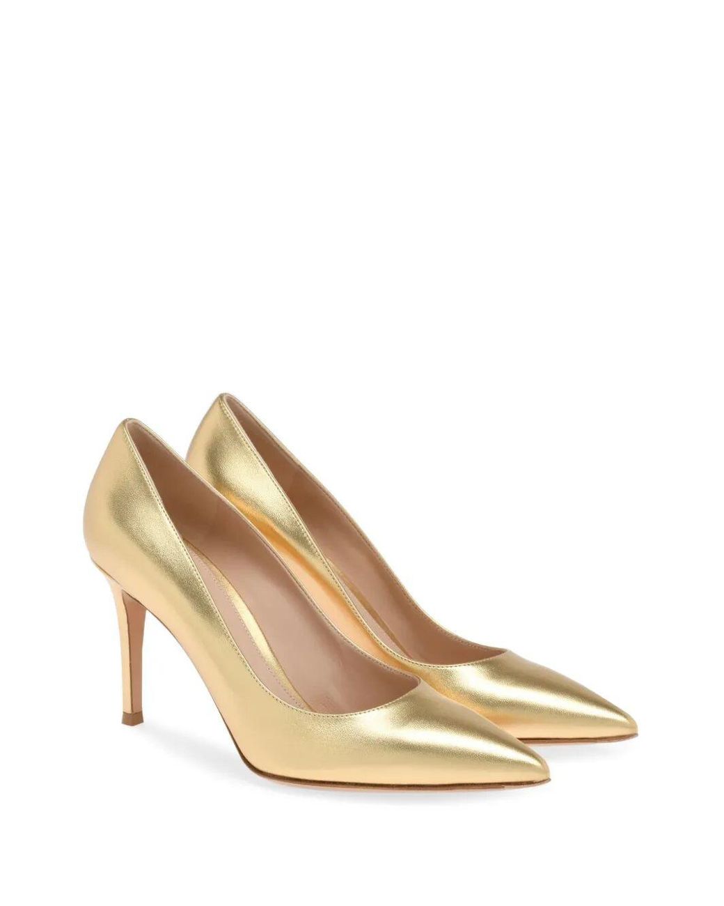 Gianvito Rossi Natural Gianvito 85 Nappa Leather Pumps