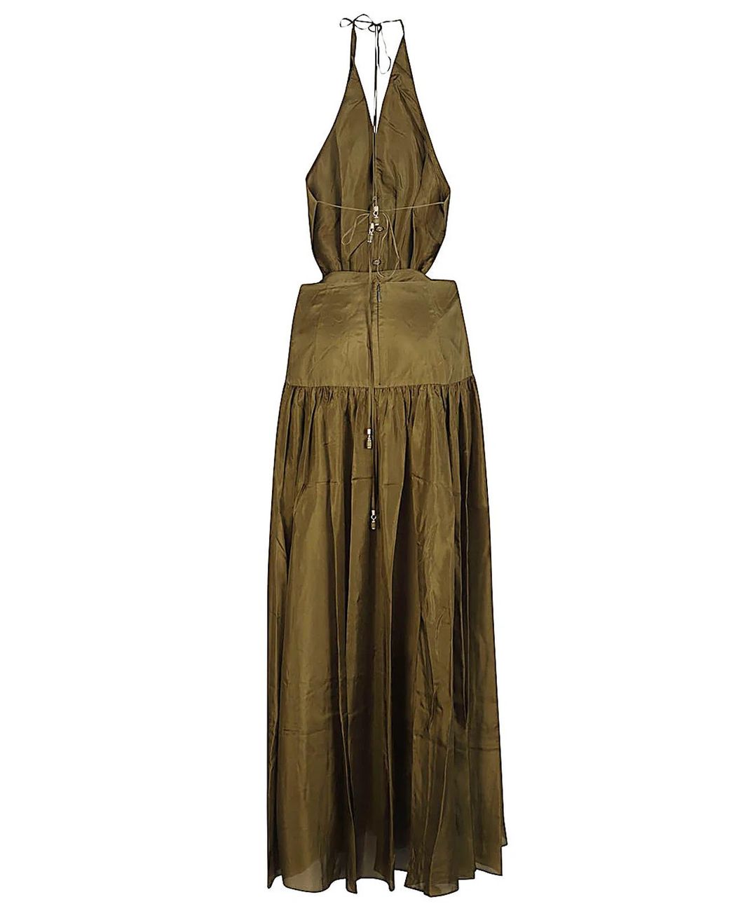 Zimmermann Green Indra Silk Long Dress