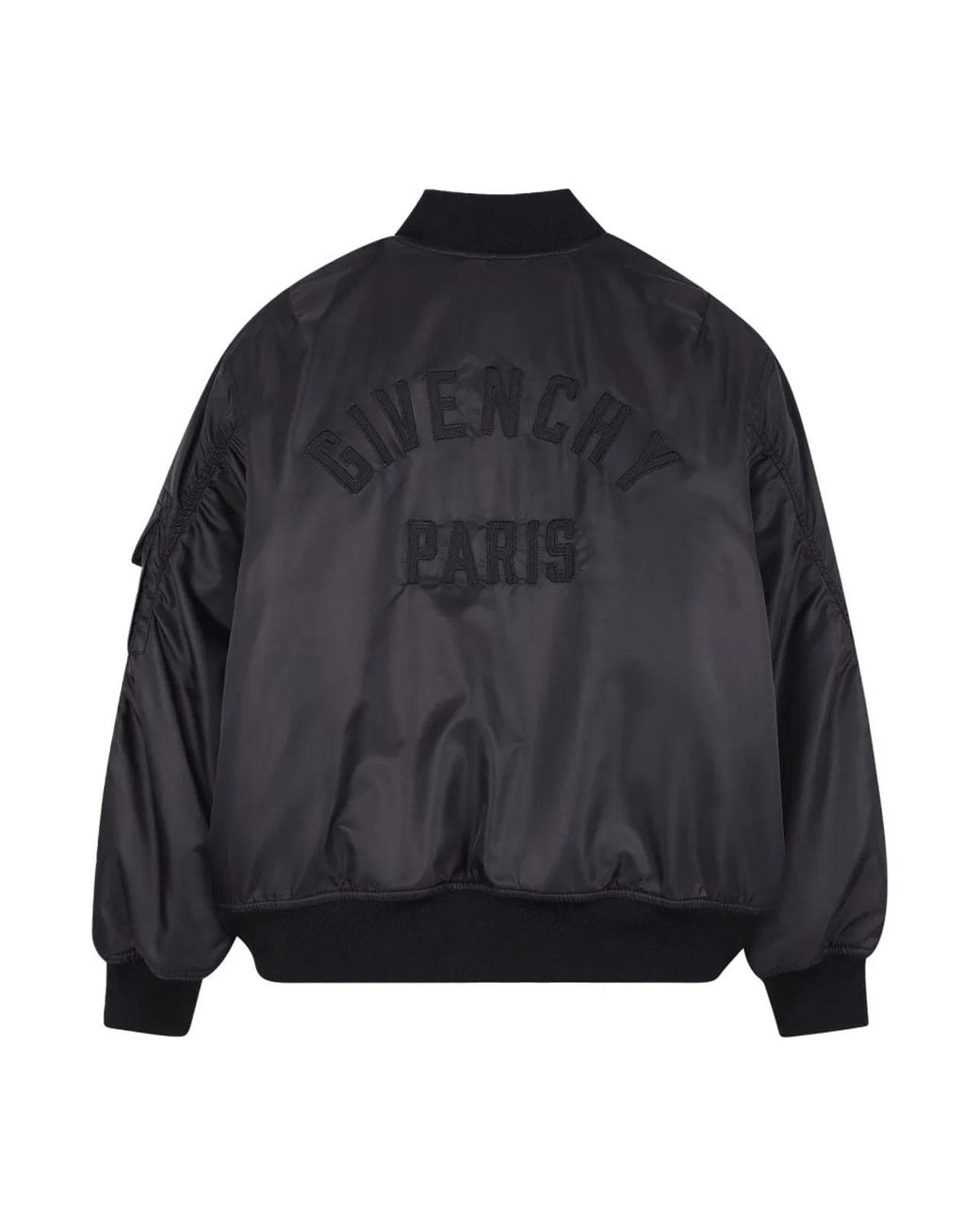 Givenchy Black Bomber Con Stampa Logo