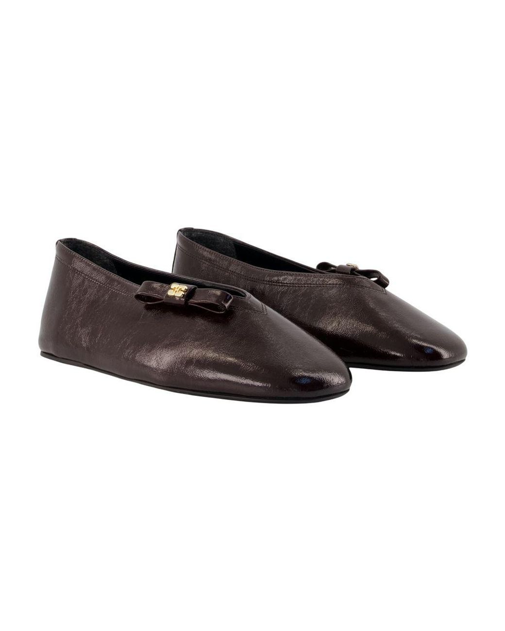 Ganni Black Jenny Ballerinas