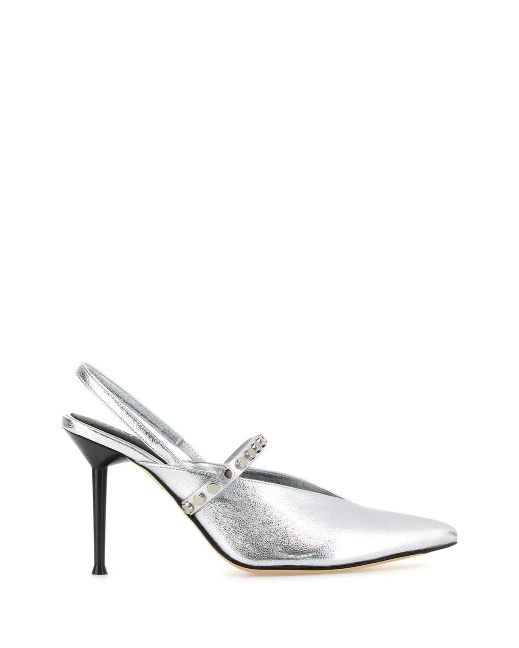 McQueen White Leather Revel Pumps
