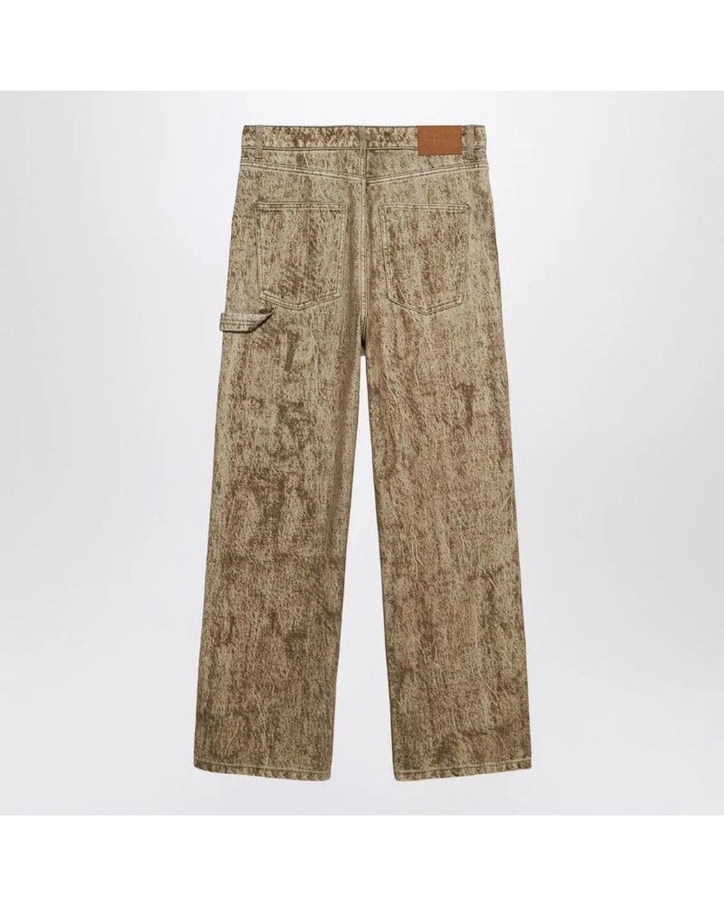 1989 STUDIO Natural Denim Flock Carpenter Pants Camo for men