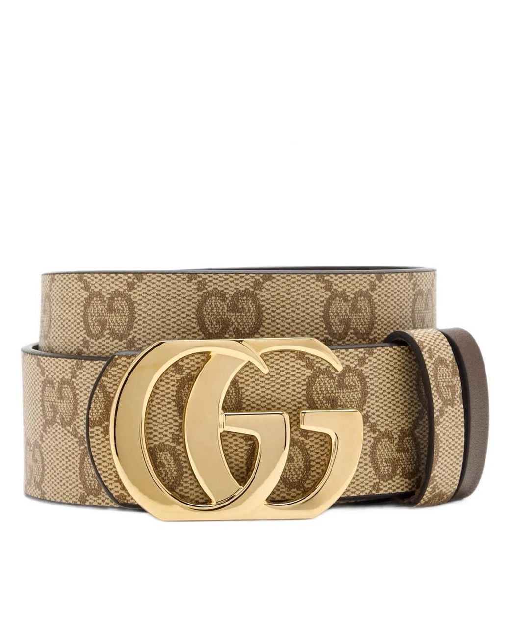Gucci Natural Reversible Cut Gg Marmont Belt for men