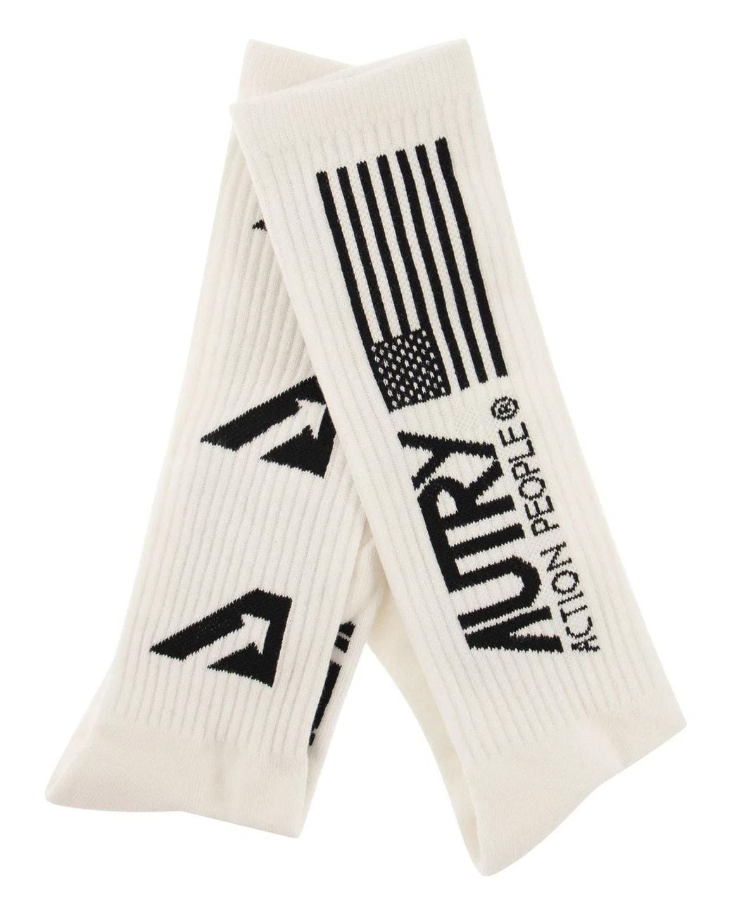 Autry White Socks With Iconic Logo