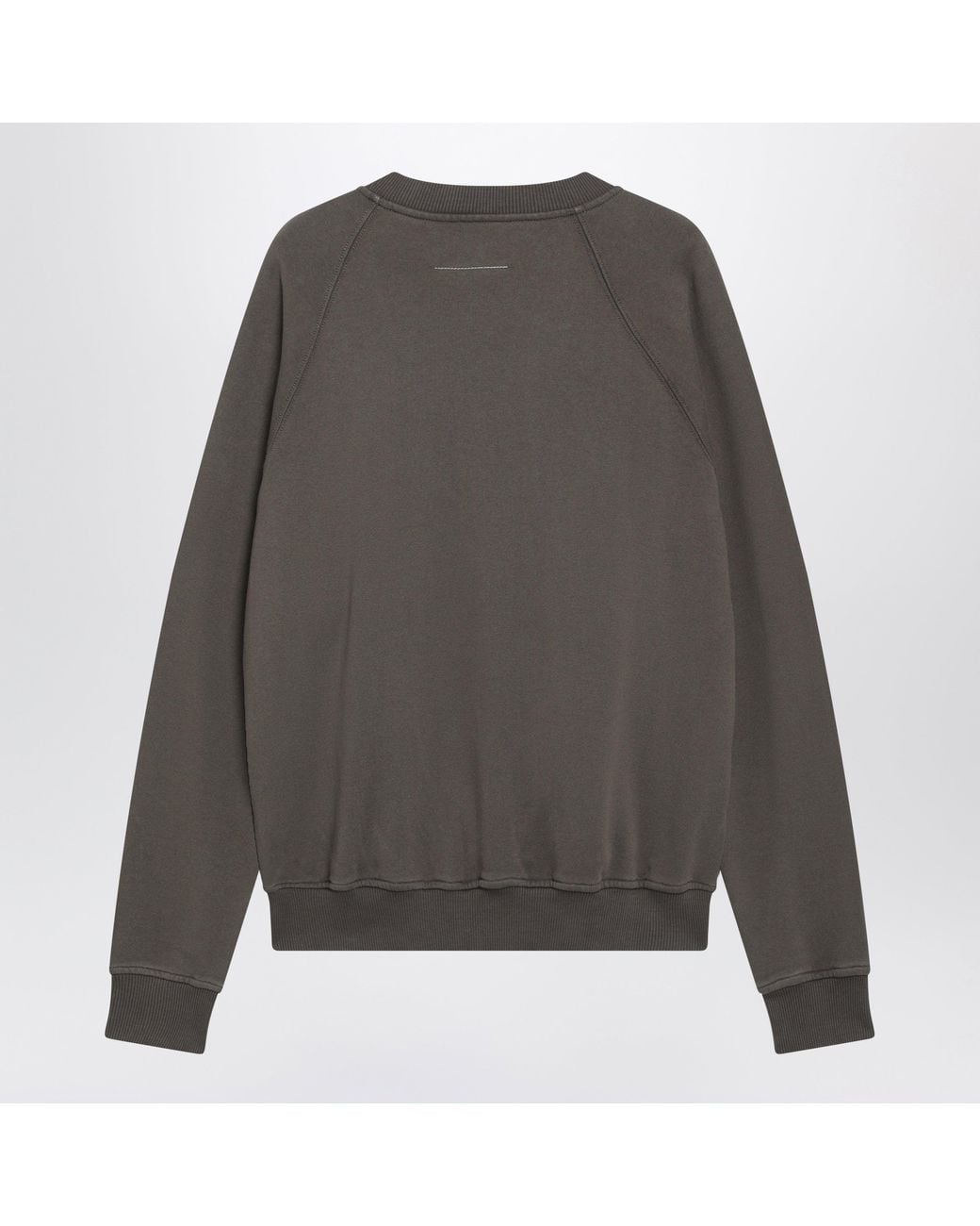 MM6 by Maison Margiela Gray Trompe L'Oeil Cotton Sweatshirt