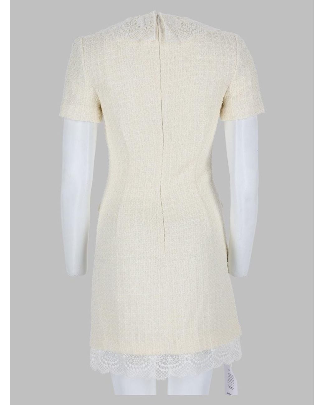 Self-Portrait White Mini Abito Sartoriale