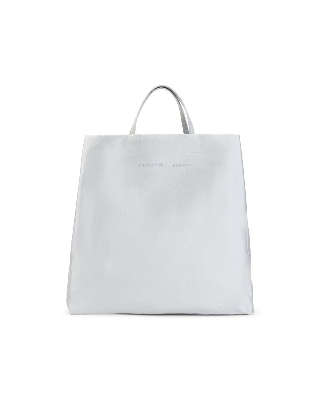 Carven White Cornflower Jeanne Tote Bag