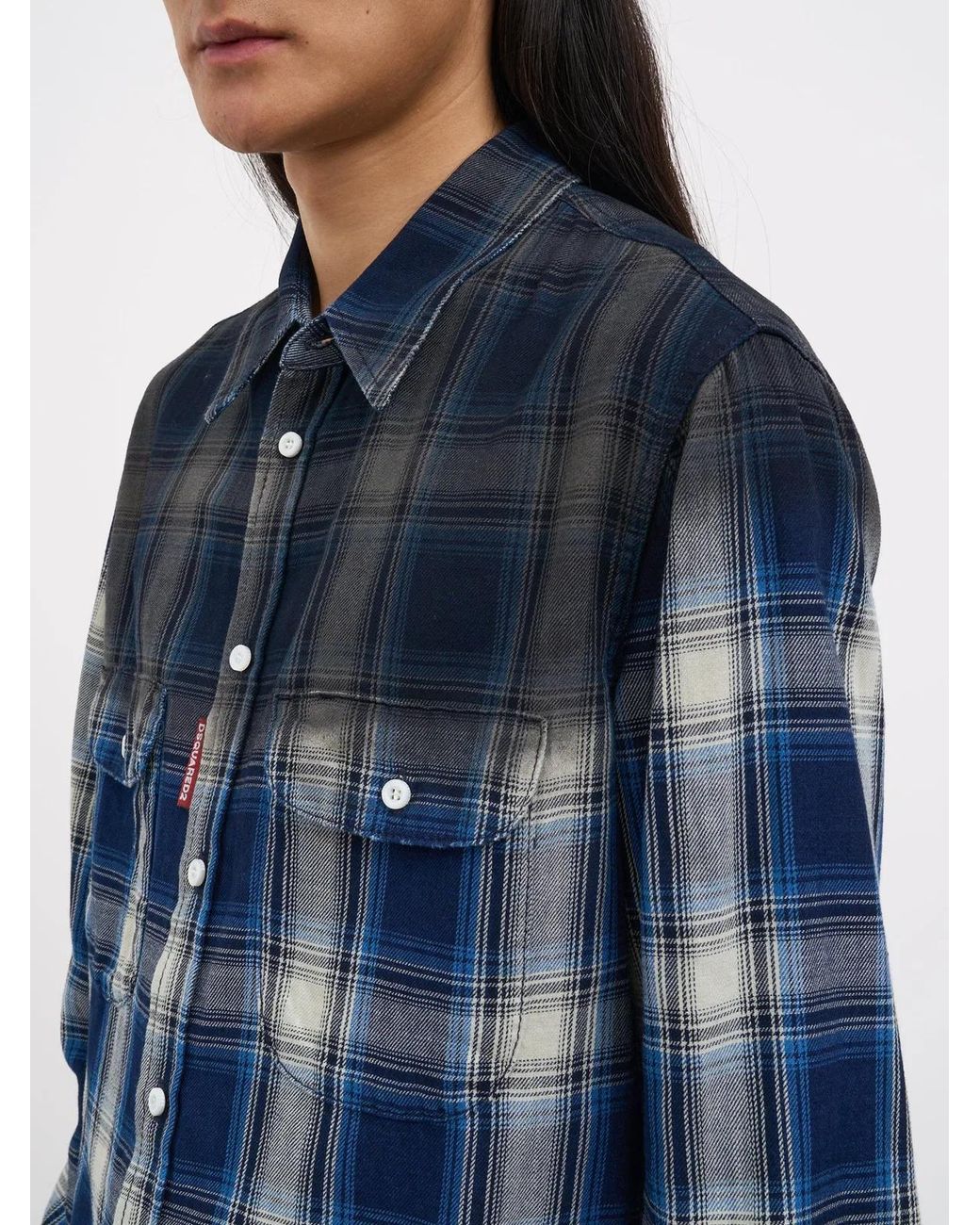 DSquared² Blue Canadian Vintage Shirt for men