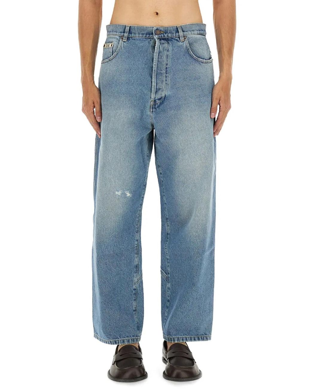 Moschino Couture Blue Trousers for men