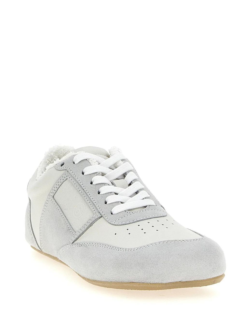 MM6 by Maison Margiela White 'Anatomic' Sneakers