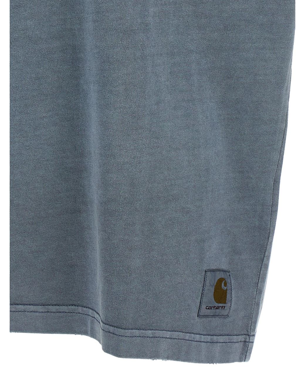 Carhartt Blue 'Torion Pocket' T-Shirt for men