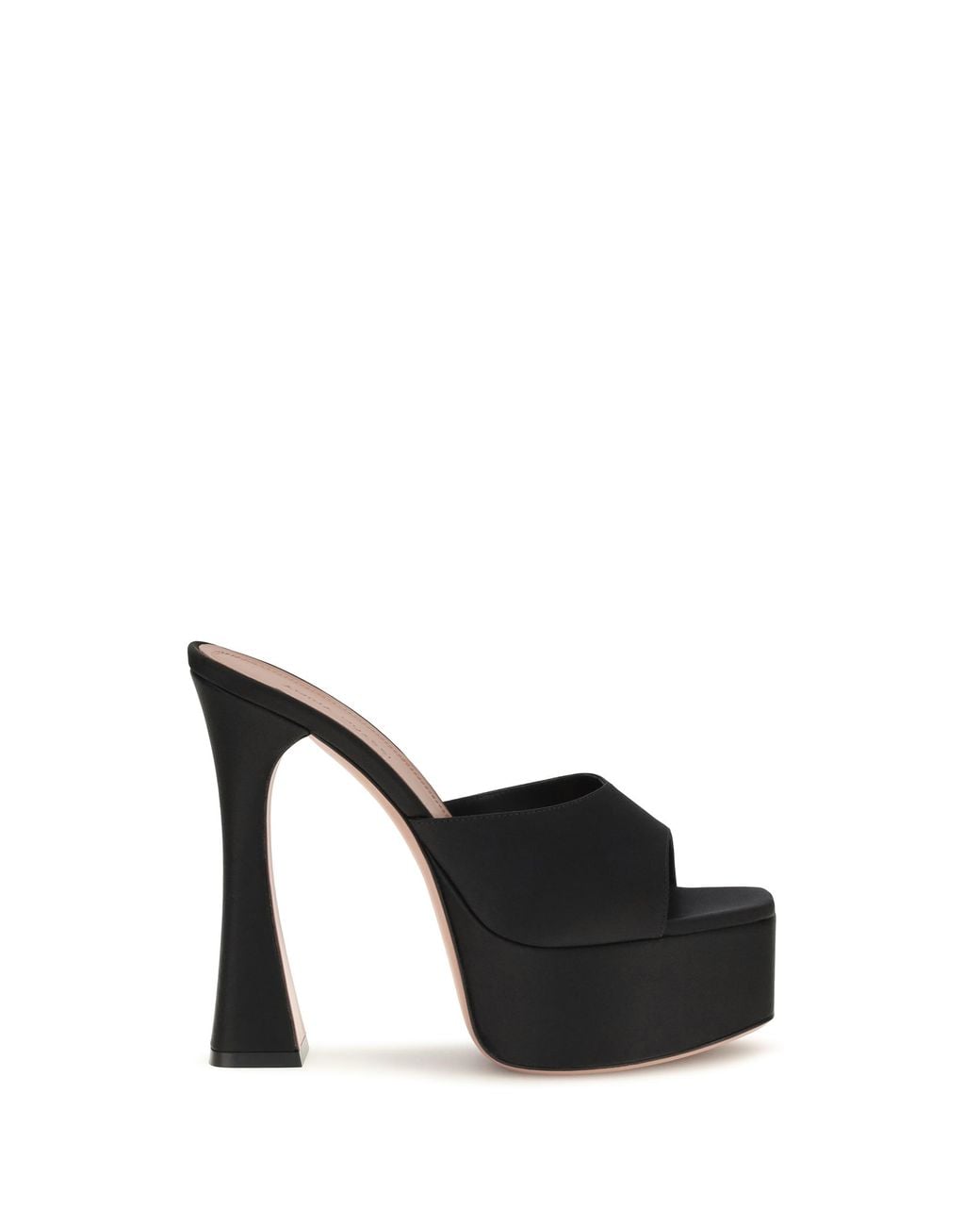 AMINA MUADDI Black Dalida Satin Sandals