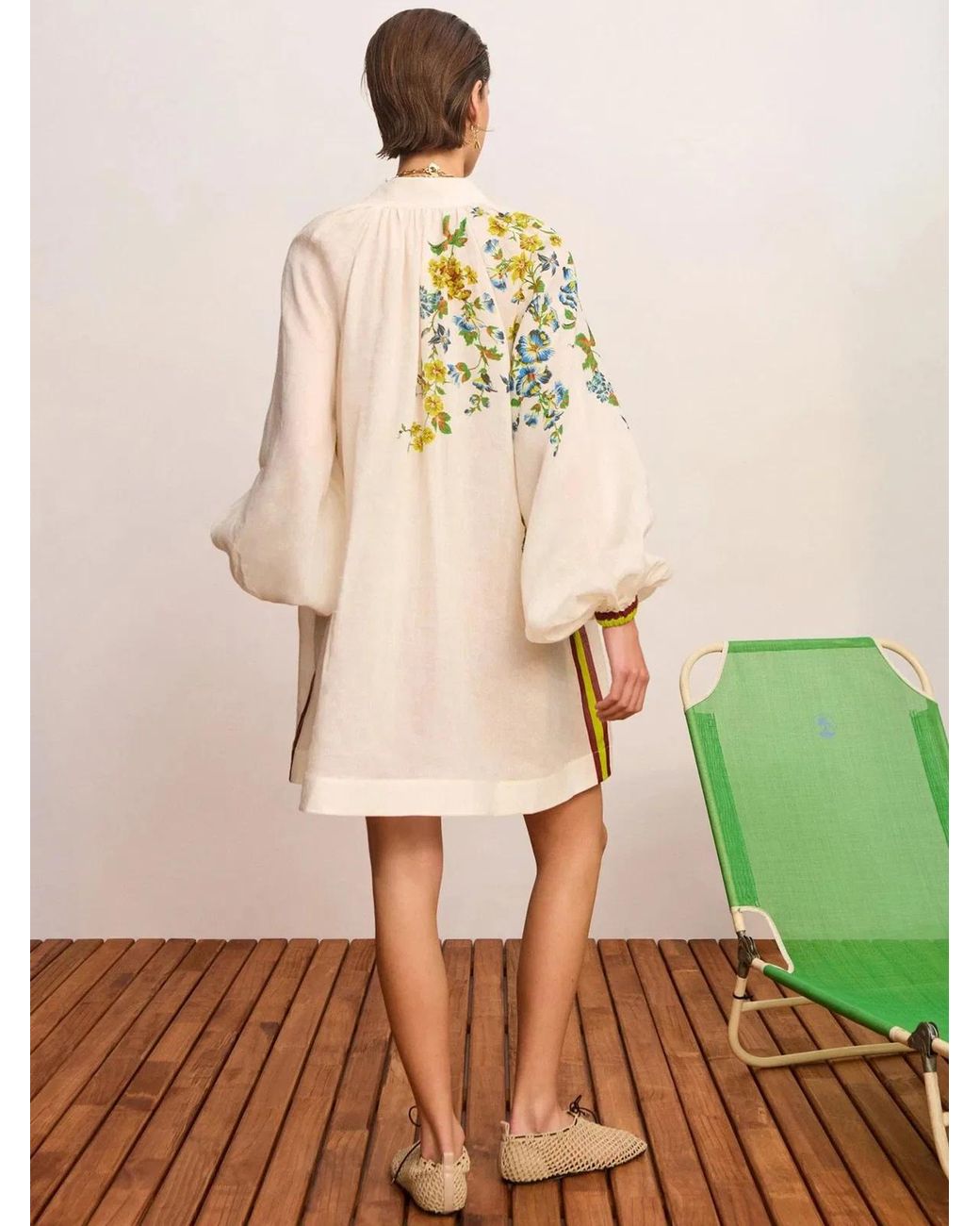 ALÉMAIS White Phyllis Mini Dress