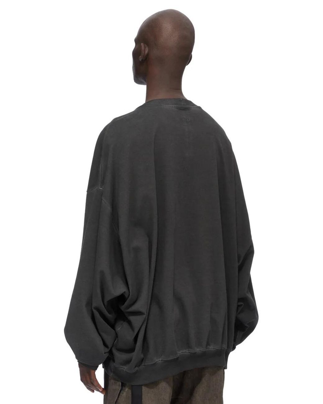 Rick Owens Black Hun Crewneck for men