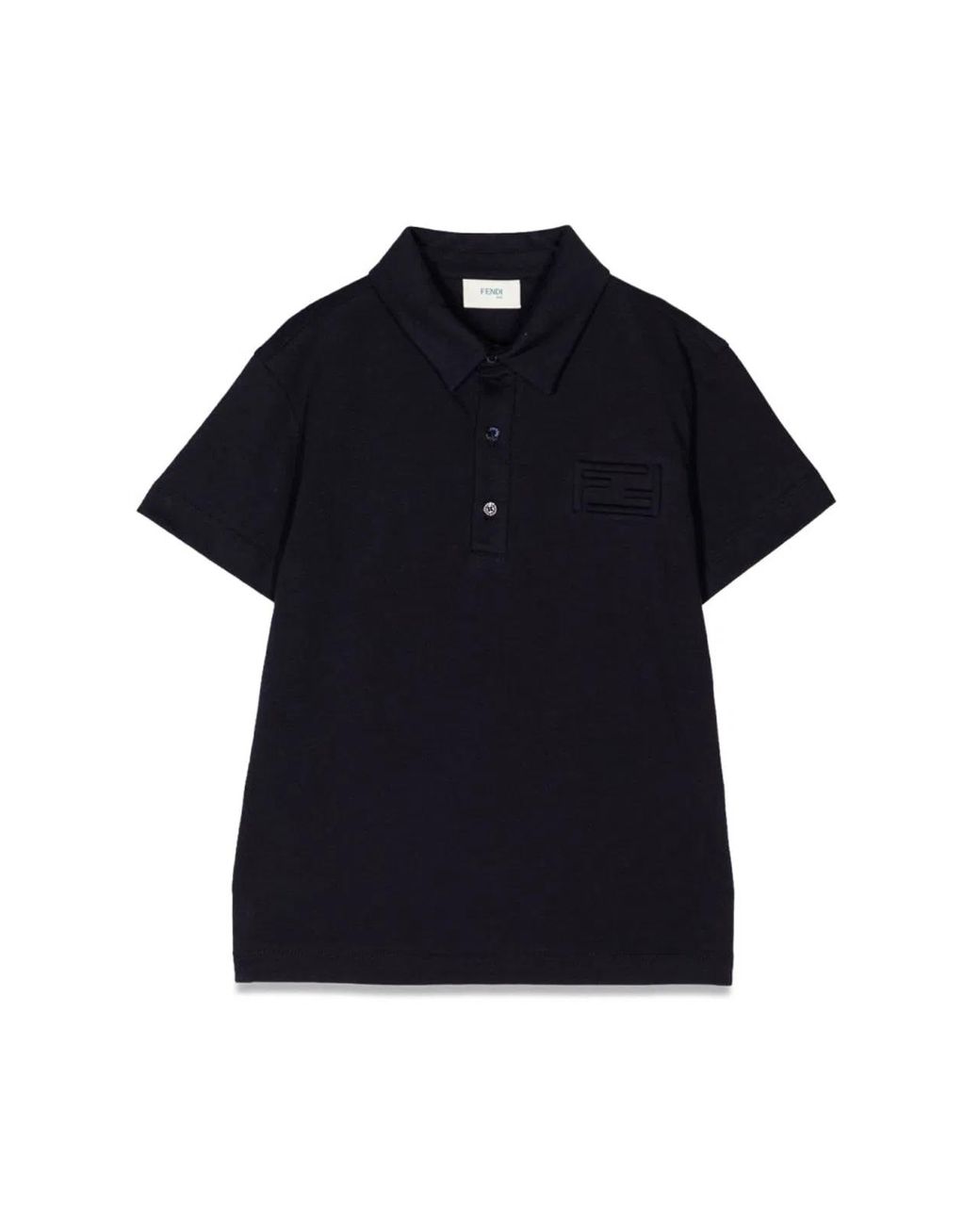 Fendi Blue Polo With Logo