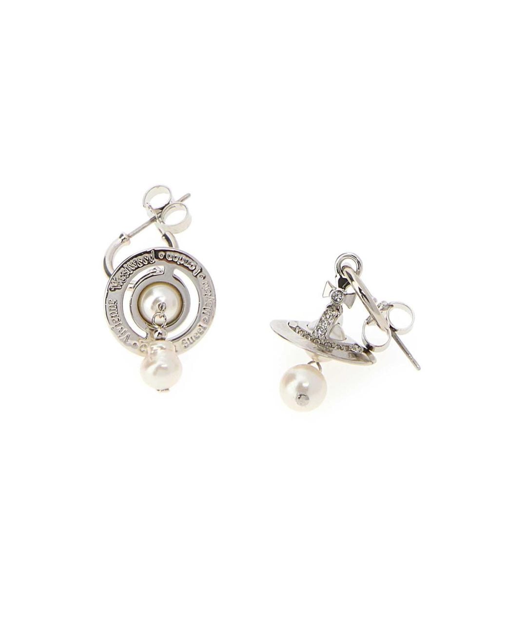 Vivienne Westwood White Aleksa Earrings
