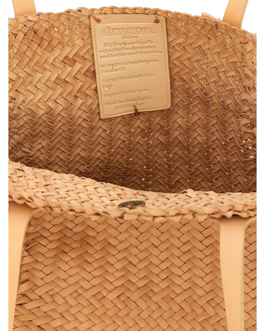 Dragon Diffusion Natural 'Teresa Maxi Cabas' Shopping Bag