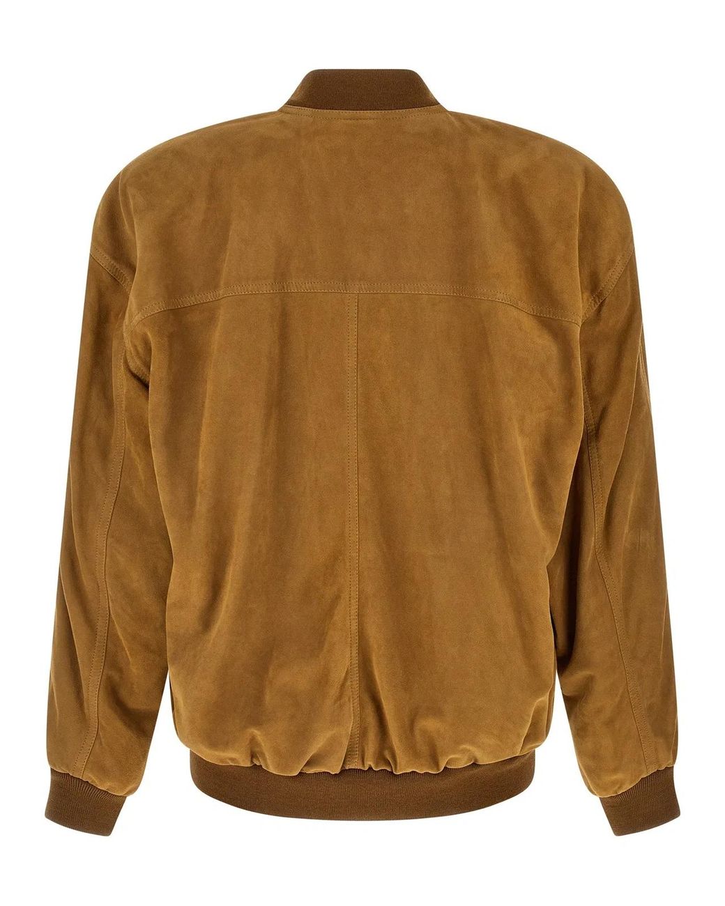 Saint Laurent Brown Suede Bomber Jacket for men