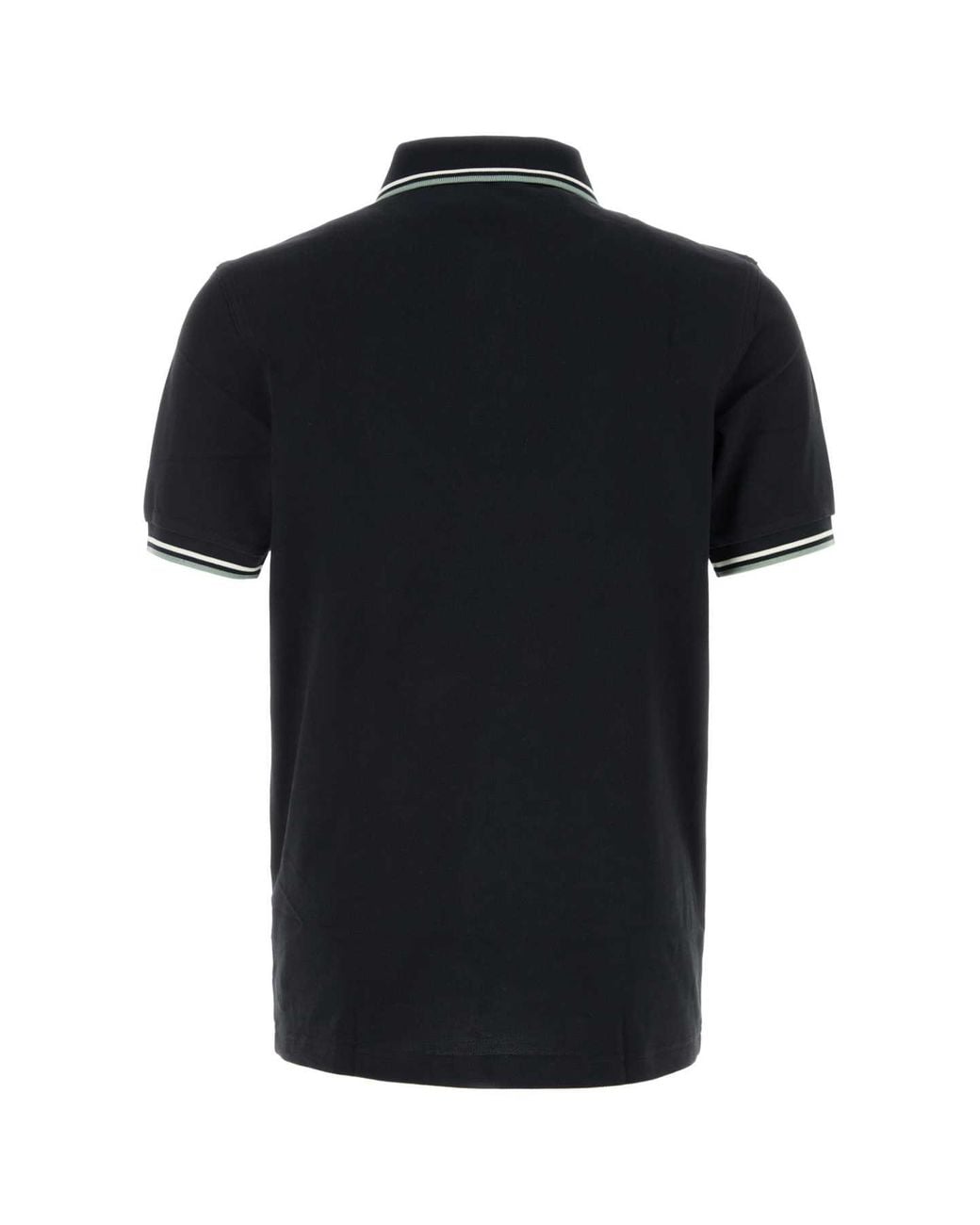Fred Perry Black Cotton Piqué Polo Shirt for men