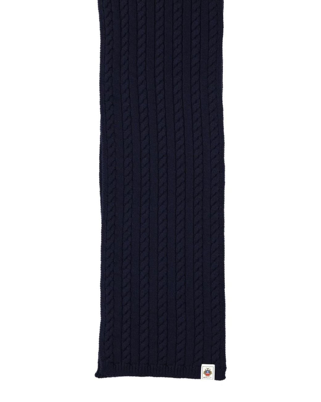 Bally Blue Wool Scarf for men