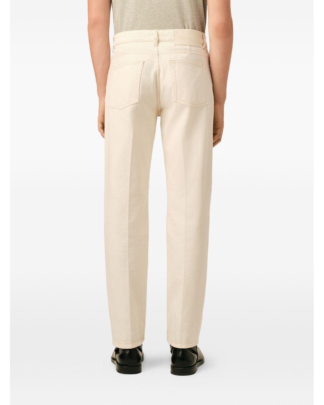 AMI White Parisian Fit Jeans for men