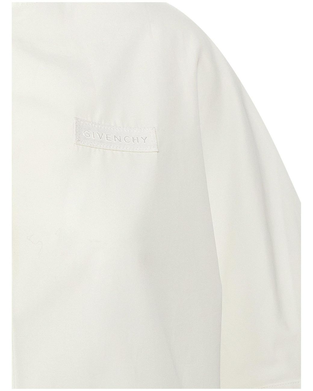 Givenchy White Cropped Shirt
