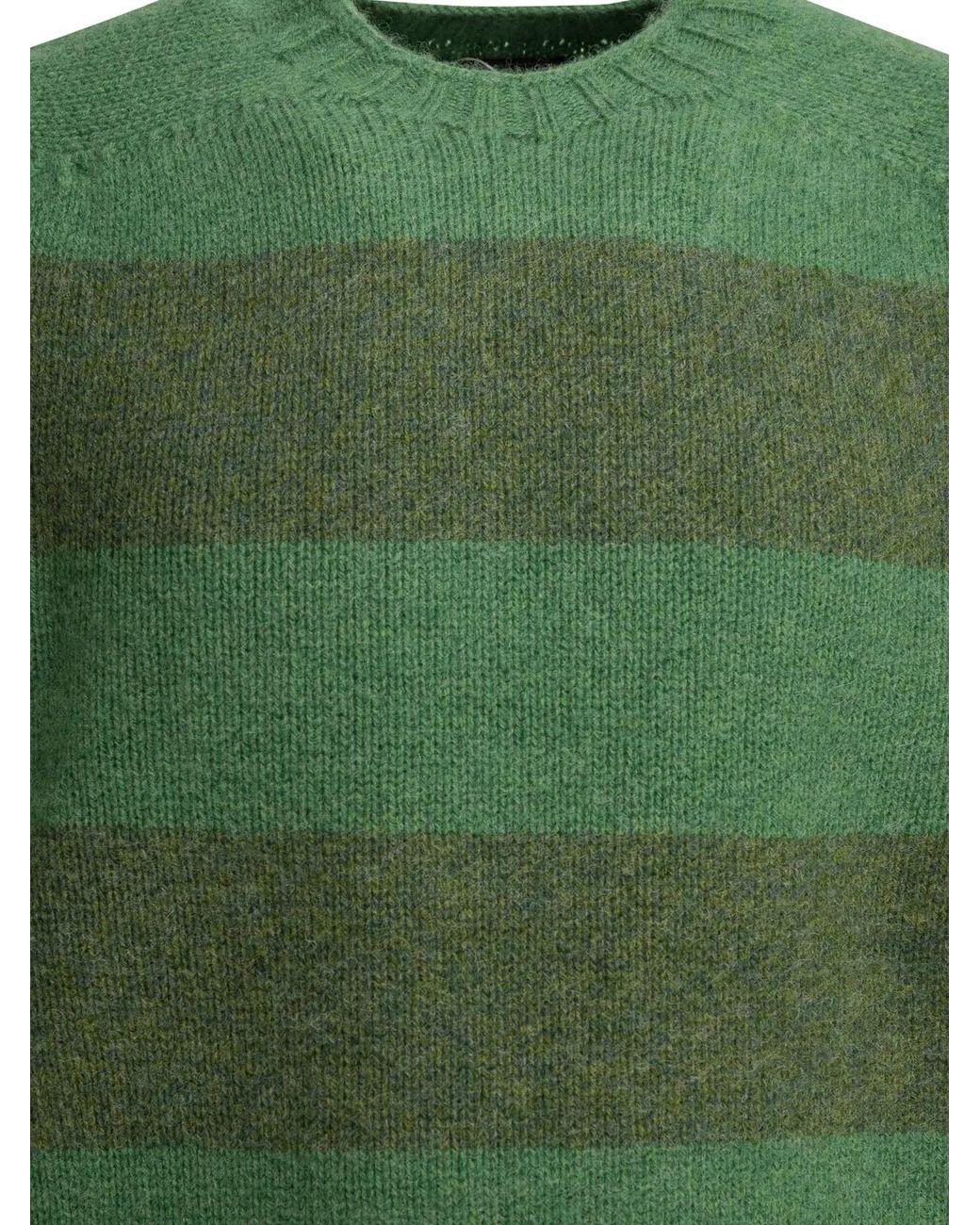 Beams Plus Green Wool Knitwear for men