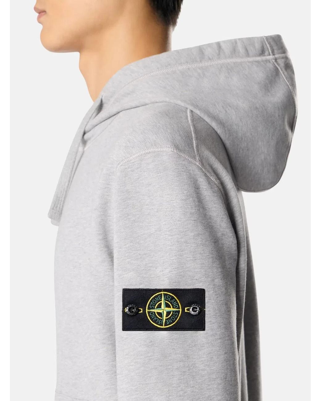 Stone Island Gray 6100062 Hoodie for men