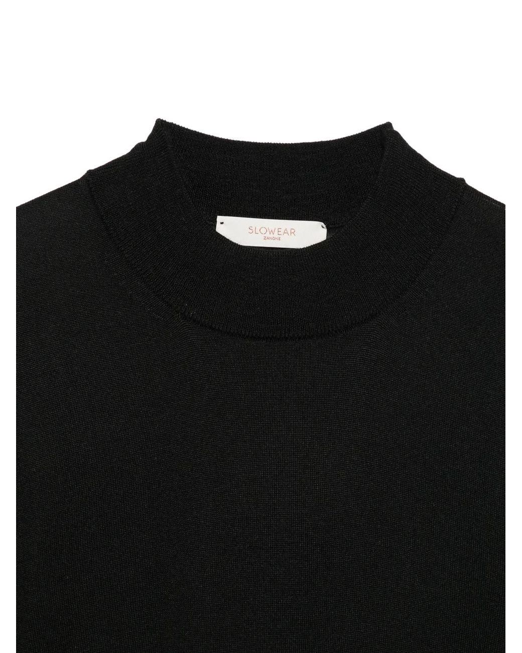 Zanone Black Top Lupetto A Mezza Manica