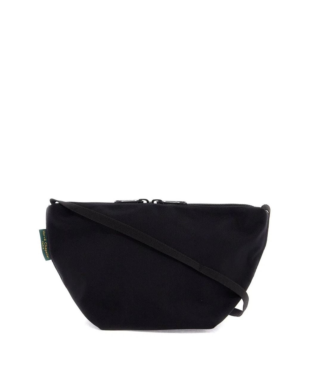Herve Chapelier Black Canvas Crossbody Bag