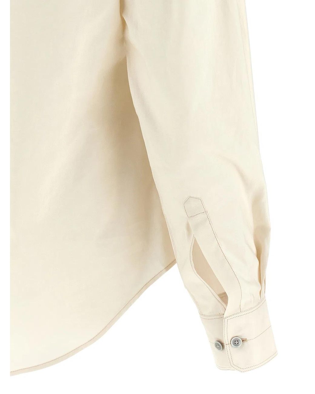 Lemaire Natural Pointed Collar Shirt