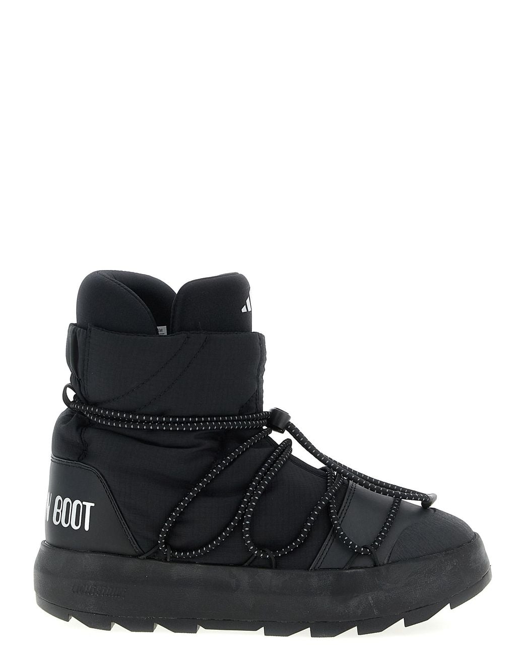 Adidas Originals Black 'Ace' Adidas X Moonboot Ankle Boots