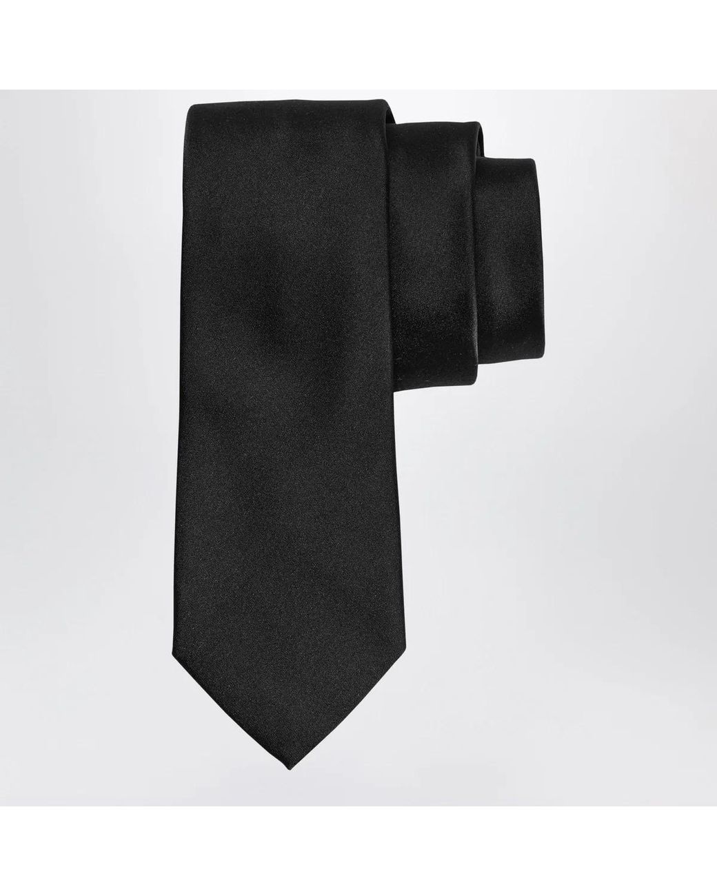 Ferragamo Black Silk Tie for men